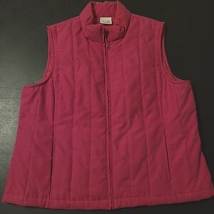 EP Pro Golf Women's Quilted Pink Vest Large